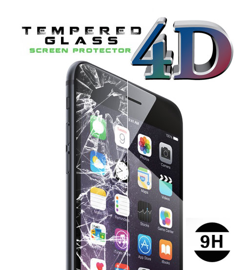 4D Tempered Glass Screen Protector Full Covered 9H For iphone 7 / iphone 7 Plus